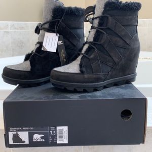 Joan of Arctic Genuine Shearling Wedge II Cozy